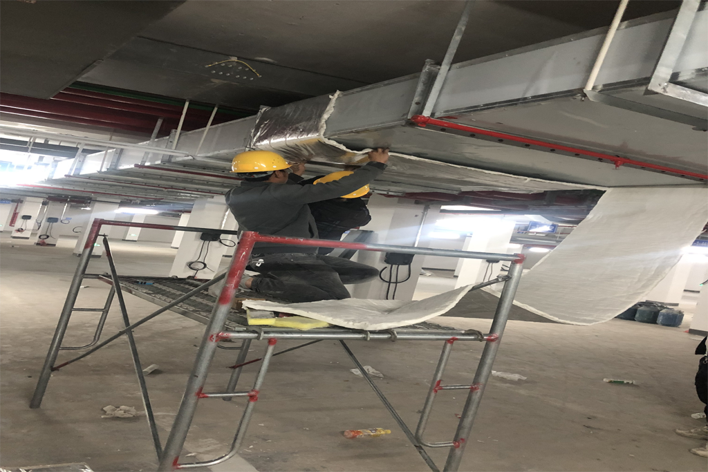 车库风管防火包裹